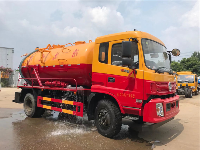 國六東風天錦清洗吸污車15方